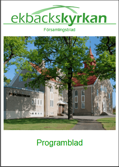 Nytt programblad för sommaren