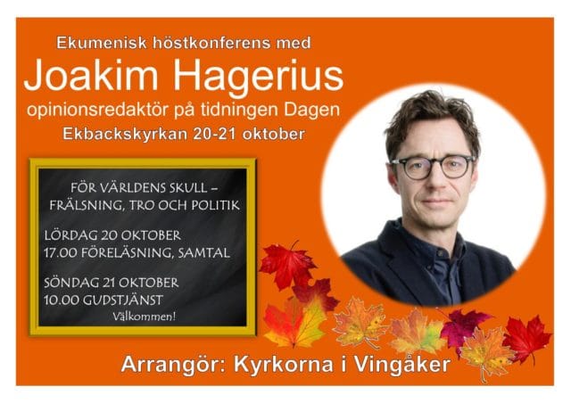 Ekumenisk höstkonferens 20-21 oktober