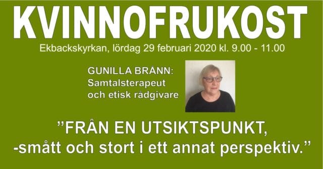 Kvinnofrukost med Gunilla Brånn