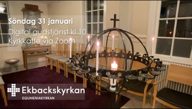 Digital gudstjänst och kyrkkaffe