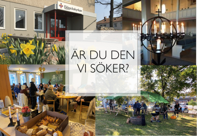 Ekbackskyrkan söker pastor och föreståndare 100%